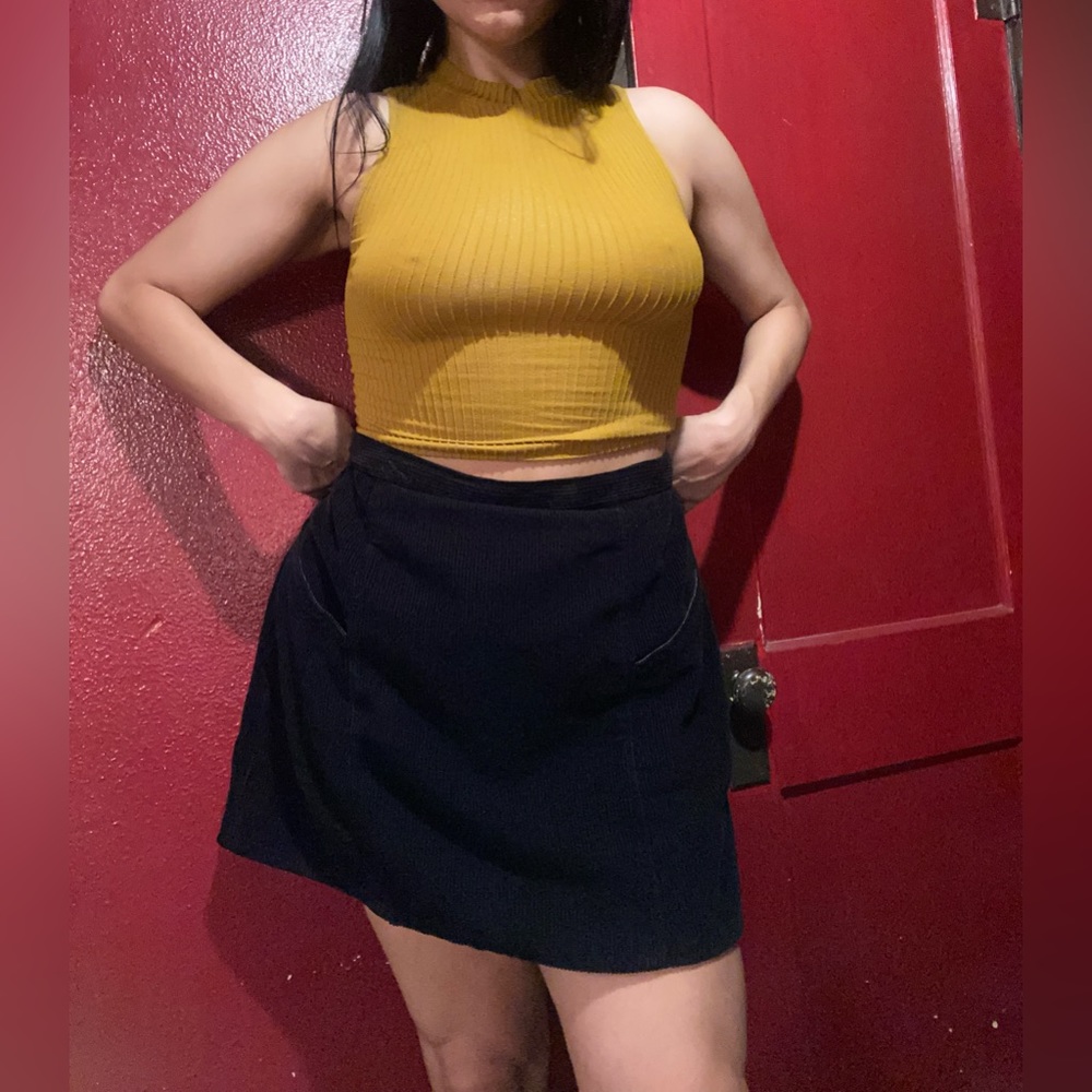 ASOS DESIGN Curve high waist mini skirt in corduroy